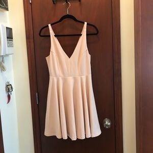 darling delight blush skater dress